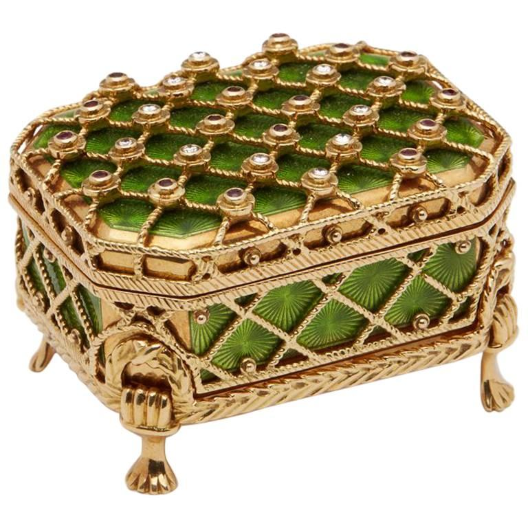 Boîte à pilules Fabergé