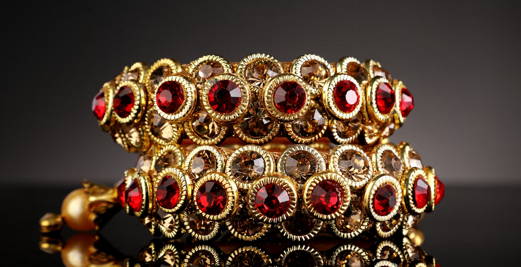 Bracelet en or et rubis